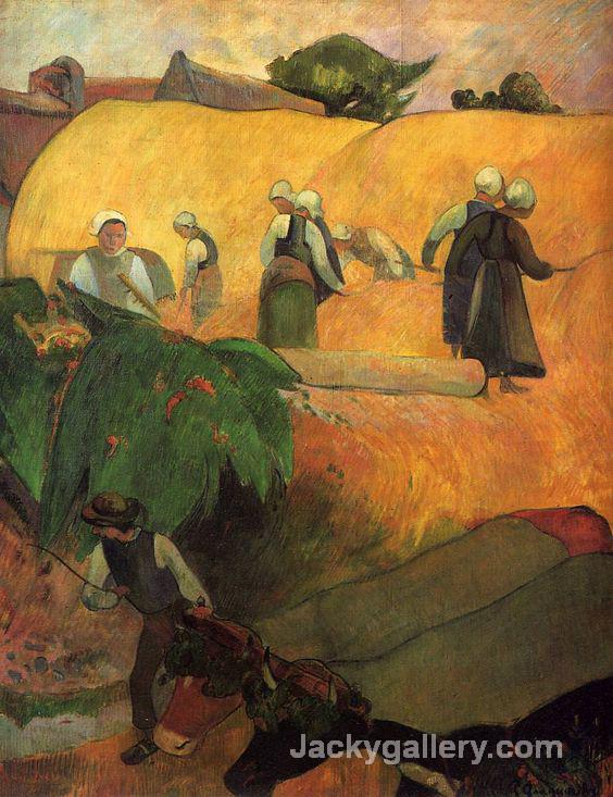 Haymaking by Paul Gauguin paintings reproduction